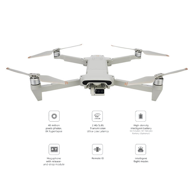 UAV Long Range Fimi X8 Tele Drone 30X Hybrid Zoom Timelapse Camera AI Super Night Video Beginner Drones