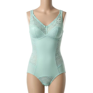 Body sculptant en dentelle, contrôle moyen, tissu extensible doux, soutien amincissant pour femmes, sous-vêtements de tous les jours, lingerie, vêtements de mise en forme - Product Image 3