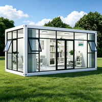 Maison conteneur standard au design moderne, respirante, entièrement finie, prête à l'emploi, multi-usage : habitation, bureau, bâtiment, villa