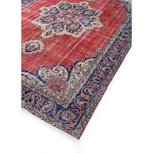 Alfombra de Lana Anudada a Mano de Gran Tamaño, Diseño de Medallón Rojo y Naranja, para Sala de Estar, Pasillo Rectangular, Modelo Pae-2274 - Product Image 2