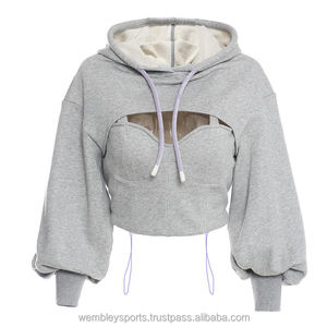 2025 nouveauté femmes surdimensionné goutte épaule sweats à capuche Top vente été tenue décontracté sweat en cuir - Product Image 1