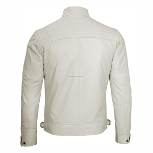 Chaqueta de cuero suave ajustable para hombre Ropa de moda Último estilo para invierno Chaqueta de cuero para hombre - Product Image 2