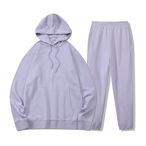 Oem Custom logo Men Stacked French Terry Tracksuit Customized Mens Sweatsuit <b>Sets</b> - Product Image 5