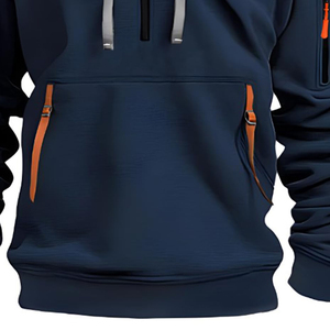 เสื้อฮู้ดกันหนาวสำหรับผู้ชาย, เสื้อฮู้ดผ้าฝ้าย100% พิมพ์ลายพัฟโอเวอร์ไซส์ดีไซน์ตามสั่ง - Product Image 3