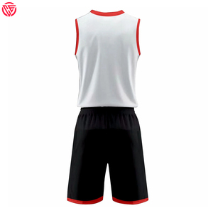 Uniformes de basket-ball personnalisés de haute qualité, 100% polyester, manches courtes, imprimés, respirants, confortables, vente chaude - Product Image 4