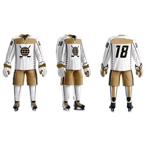 Service OEM Logo personnalisé 100% polyester séchage rapide uniforme de hockey sur glace professionnel fabriqué en usine short maillot de hockey sur glace à bas prix - Product Image 6
