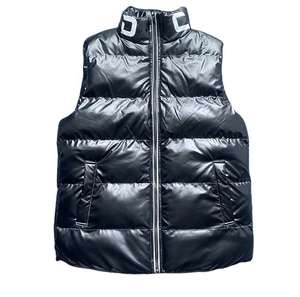 เสื้อกั๊กแขนกุดของผู้ชายแจ็คเก็ตพิมพ์ลาย/ปักโลโก้ขนาดพลัสไซส์แจ็กเก็ตขนเป็ดระยิบระยับสำหรับผู้ชาย - Product Image 3