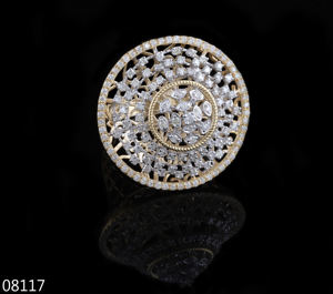 Anillo de Compromiso con Diamante Cultivado en Laboratorio, Corte Brillante Redondo, en Oro de 14K/18K, Chapado en Oro Certificado para Mujer, Joyería Moderna para Fiestas - Product Image 1