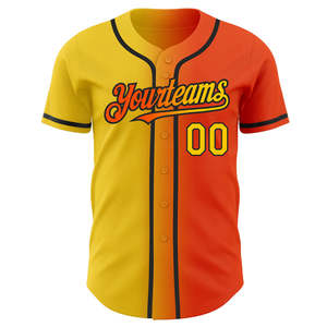 Venta al por mayor jersey de béisbol personalizado transpirable de secado rápido de tela logotipos personalizados números de equipo perfecto para clubes deportivos y ligas - Product Image 2