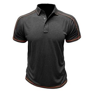Camiseta Polo Deportiva de Manga Corta para Hombre, Estilo Europeo y Americano, Cuello Camisero, Verano - Product Image 2