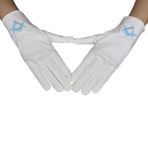 Guantes Masónicos Personalizados, Guantes de Logia Azul de Maestro Masón con Bordado, de Pakistán, Fabricante y Proveedor de Guantes de Regalia Masónica - Product Image 2