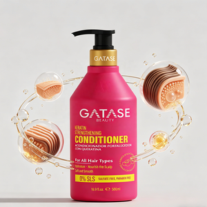 Shampooing et après-shampoing au collagène et à la kératine de qualité professionnelle pour salon, marque privée, best-seller, 500 ml, pour tous types de cheveux - Product Image 6