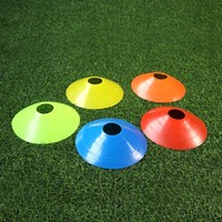 19*5cm Disques d'Entraînement de Football Marqueur de Terrain de Football Organisé Tous les Niveaux de Compétence Sac de Maille Rangement Léger Cônes Plats Plaque de Sport