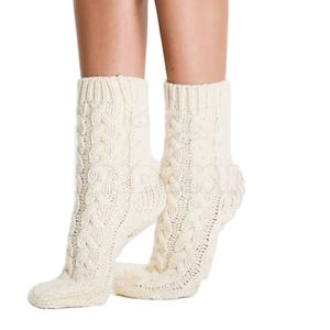 Chaussettes d'hiver décontractées de qualité supérieure avec logo personnalisé pour adultes, respirantes, tricotées, confortables, 100% laine, usage quotidien BY BS - Product Image 4