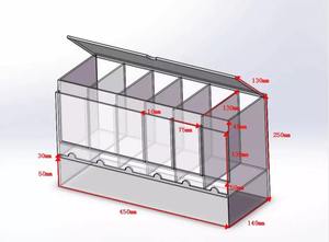 6 khe cắm Acrylic Booster Pack hiển thị trường hợp giao dịch trò chơi Yugioh PO Kemon TCG thẻ 3 khe cắm acry Booster Pack Dispenser hộp - Product Image 6