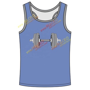 Créez votre propre débardeur léger en maille avec des motifs textuels, créez des t-shirts de sport personnalisés, décontractés, 100% coton, vêtements de sport personnalisés - Product Image 1