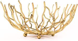 Elegant Gold best selling decoratrive <b>Metal</b> <b>Bowl</b> With Artistic Jagged Edge Perfect for Modern Home Decor and Centerpiece Display - Product Image 6