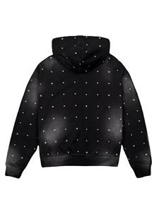 Sudadera con Capucha Personalizada de Alta Calidad, 100% Algodón, con Estampado de Pedrería Bordada y Transpirable, Estilo Francés, Resistente al Desgaste del Sol - Product Image 2