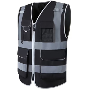 Gilet de sécurité réfléchissant ZOHSUB POWER INDUSTRY, classe 2 ANSI, avec LED clignotante, poches imperméables, pour moto, vert été - Product Image 2