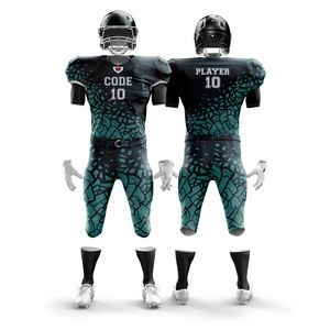 Uniformes de football américain de qualité supérieure pour les jeunes Vêtements de football courts et respirants sur mesure Taux d'usine Qualité supérieure - Product Image 1