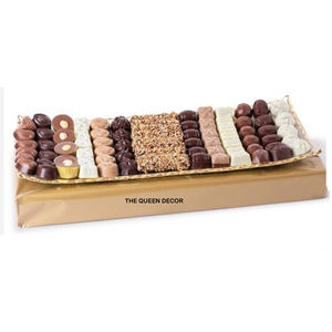 Plateau de service de forme personnalisée, couleur argent, plateau alimentaire de qualité alimentaire, design classique tendance, grande taille, 3 étages, sûr pour le chocolat - Product Image 6