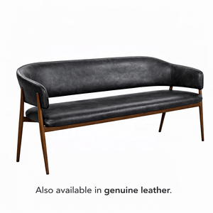 Banco de Comedor Moderno Tapizado en Madera |   Comedor |   Asientos para Restaurantes y Cafés |   Disponible en tela y tapicería de cuero genuino - Product Image 5