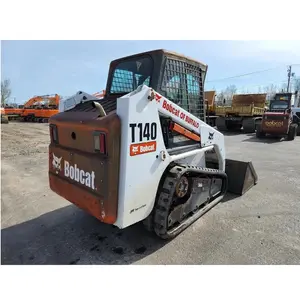 Building Machinery Used Skid Loaders BOBCAT T140 for sale with perfect condition secondhand crawl Skid Loader from China