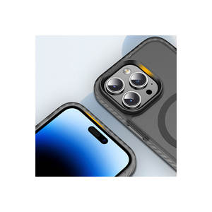 Coque en silicone Netzy Deep Purple 5G Safa Locik pour iPhone 14 Pro Max, dos mat, compatible avec la charge sans fil, anti-traces de doigts - Product Image 3