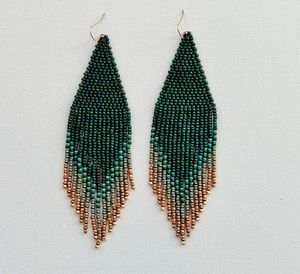 Bestone ต่างหูลูกปัดสีชมพูสไตล์โบฮีเมียนสำหรับผู้หญิง - Product Image 2