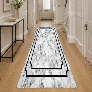 <b>RUGS</b> DEPOT LXDP-0638 Wholesale Grey <b>Silver</b> Vintage Patchwork Digital Printed Machine Washable Chenille Area <b>Rug</b> Non Slip - Product Image 5