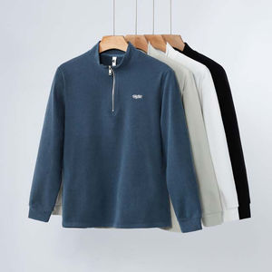 OEM Sweat Homme 100% Coton & Polyester Sweat à Capuche Chenille Broderie Full Zip Up Oversize Pullover Hoodie - Product Image 1