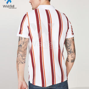 Polo de Golf 100 coton pour hommes, t-shirt blanc brodé de haute qualité en Polyester pour hommes, quantité personnalisée à col roulé OEM Anti - Product Image 4