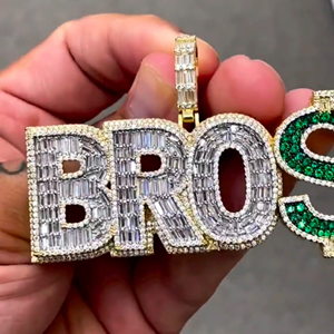 Nouveau Fashion Fine Jewelry Pendentifs & Charms Unisexe Hip Hop Style Chaîne Pendentif avec Glacé Personnalisé Diamant - Product Image 4