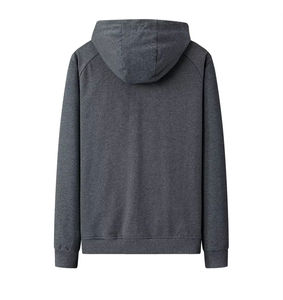Sweat à capuche léger pour homme en coton 100% imperméable avec fermeture éclair, pour l'entraînement, la course à pied, coupe ample, logo personnalisé, processus de vente en gros Impex - Product Image 2