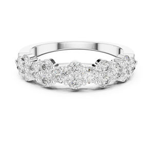 แหวนหยดน้ำเพชรทรงกลมสีโรสโกลด์ 14K สำหรับผู้หญิง |   ของขวัญวันครบรอบ |   เพชรที่เพาะเลี้ยงใหม่ - Product Image 2