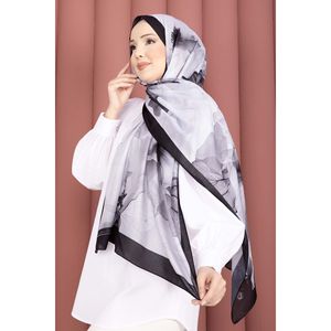 Black Rose Pattern Scarf Series Floral Design - Product Image 2