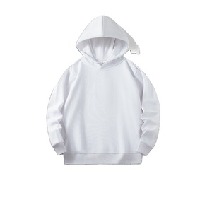 Women's Large Size Casual Work Group Clothing Spring Autumn Adult Circle Thin Insert Hoodie Bag Woven Front Plain Dyed Technique - Product Image 3