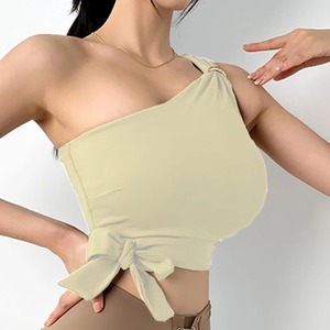 เสื้อชั้นในออกกำลังกายสไตล์เรียบง่ายสำหรับผู้หญิงสำหรับใส่ในยิมเสื้อครอปโยคะเสื้อออกกำลังกายเซ็กซี่ - Product Image 1