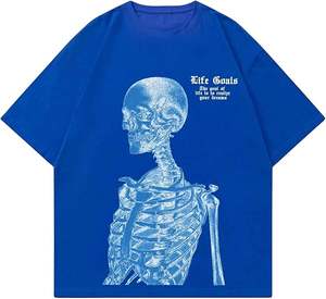 Camiseta de algodón 100% de alto gramaje con estampado DTG completo, camiseta gráfica recortada de corte holgado para hombre, camiseta de moda con estampado. - Product Image 1