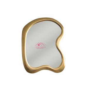 Espejo de pared de metal de lujo Espejo hecho a mano de calidad superior Forma redonda Montado en la pared Espejo de pared de metal al por mayor - Product Image 3