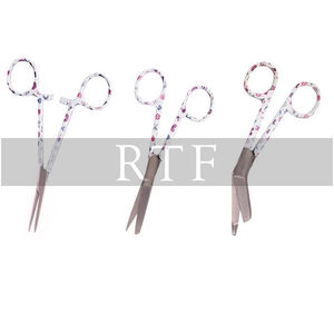 Juego de 3 Tijeras de Enfermería con Pinzas Hemostáticas, Juego de Tijeras y Pinzas de Enfermería Premium con Mango Estampado de Pata de Gato de Raw to Fine - Product Image 4