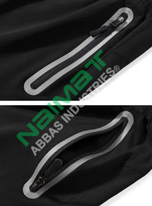 Pantalones cortos deportivos para hombre de algodón 100% al por mayor logotipo impreso personalizado cintura elástica de gran tamaño bolsillos con cremallera ajuste cómodo sólido - Product Image 6