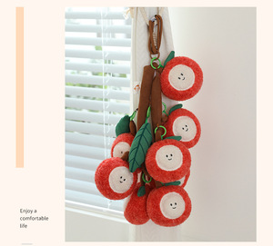 Aika – Nouveaux jouets en peluche personnalisés et créatifs, écologiques, en coton PP, en forme de plantes mignonnes, breloques de sac pour filles, cadeau - Product Image 4
