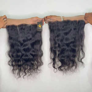 Pelucas prearrancadas 13x6 HD con cierre de encaje fino 13x6 Deepwave extensiones de cabello humano indio crudo - Product Image 1