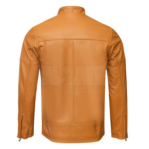 Wholesale OEM Service Custom Logo Breathable Windproof Men's <b>Leather</b> <b>Jacket</b> with Custom Colors <b>Winter</b> Season - Product Image 2