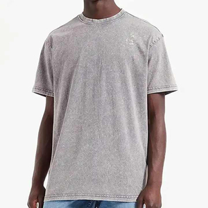 Diseño personalizado al por mayor hombres ácido lavado camiseta mejor calidad precio barato hombres ácido lavado camiseta - Product Image 4