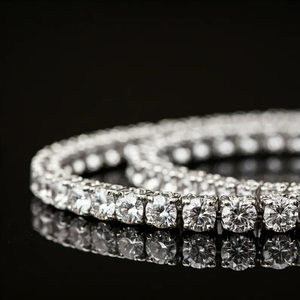 Luxury 18-Inch Thick Tennis Yellow <b>Gold</b> Plated Box <b>Chain</b> Lab Grown Diamond Weddings Trendy Gift USA - Product Image 6