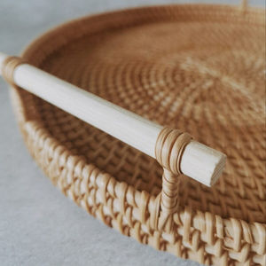 ถาดหวายรองเสิร์ฟอาหารและของหวานถาดหวายดีไซน์สวยงาม - Product Image 6