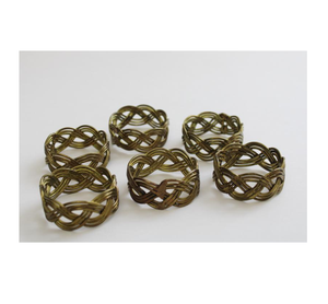 Rond de serviette en laiton de haute qualité avec porte-serviette de forme attrayante et design design design créatif meilleure vente - Product Image 5