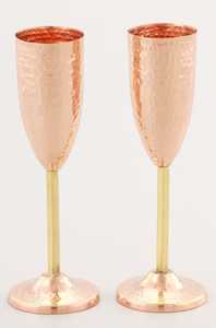 Gobelet en cuivre dernière conception, Design martelé, gobelet en cuivre et en laiton, gobelet à vin de haute qualité - Product Image 6
